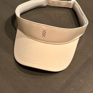 Rhone Unisex Adult Golf Visor Hats OS Adjustable Beige Stretch Strap Back